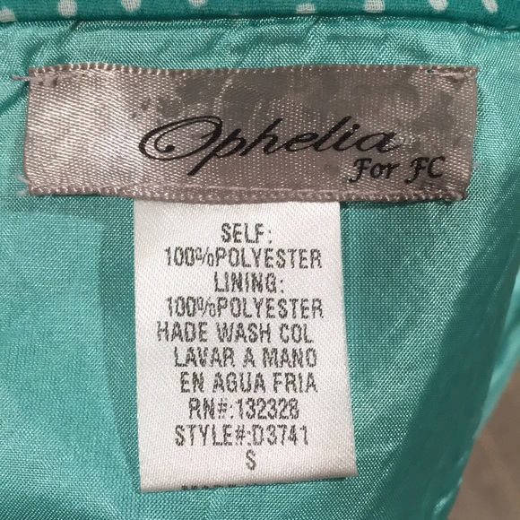 Ophelia for FC strapless small polka dot dress - Picture 5 of 6